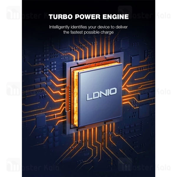 چند راهی برق و شارژر وایرلس الدینیو Ldnio SEW4485 دارای 4 پورت