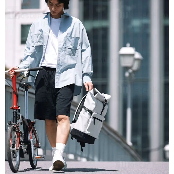 کوله شیائومی Xiaomi Mijia Rolled-edge Casual Backpack مناسب برای لپ تاپ 15.6 اینچ