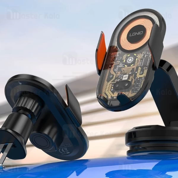 هولدر و شارژر وایرلس هوشمند الدینیو LDNIO MA30-1 توان 15 وات