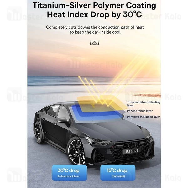 چتر آفتاب گیر شیشه جلو خودرو بیسوس Baseus  CRKX000001