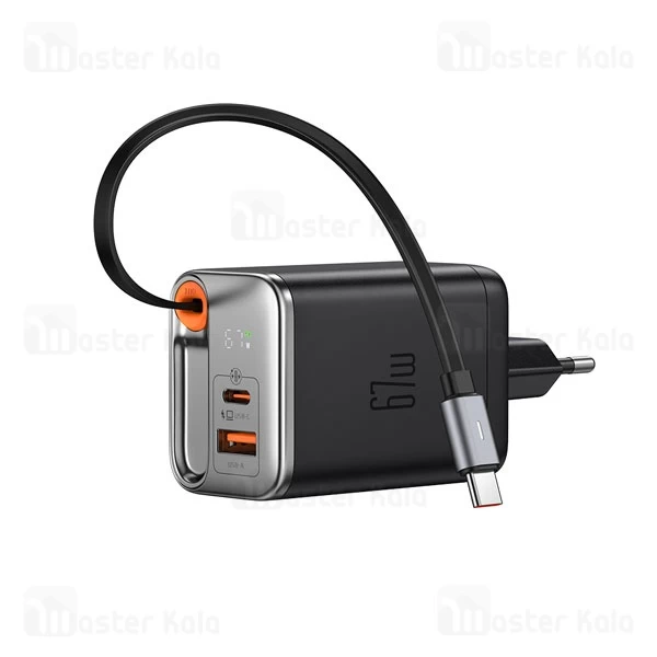 شارژر دیواری 2 پورت مک دودو Mcdodo CH-410 FreeGo GaN توان 67 وات همراه با کابل متصل