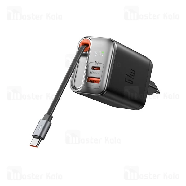 شارژر دیواری 2 پورت مک دودو Mcdodo CH-410 FreeGo GaN توان 67 وات همراه با کابل متصل