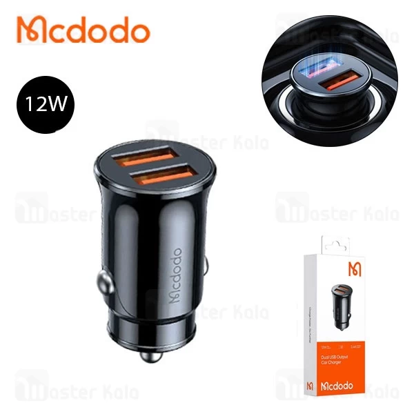 شارژر فندکی مک دودو Mcdodo CC-660 Dual Port Car Charger توان 12 وات