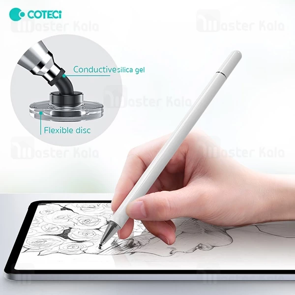 قلم لمسی دو سر کوتتسی 62003 Coteetci 2IN1 capacitive pen Disc 