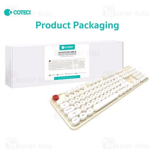 کیبورد سیمی کوتتسی Coteetci 84018