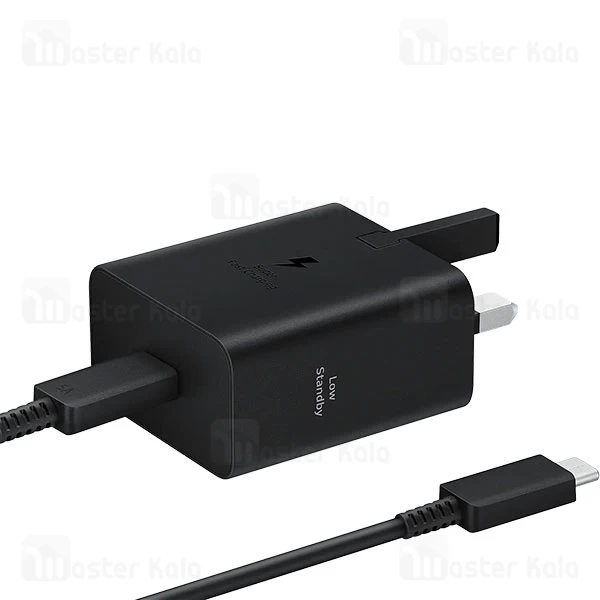 شارژر اصلی سوپر فست شارژ سامسونگ Samsung EP-T4511 Super Fast Charger 2.0 EU توان 45 وات با کابل