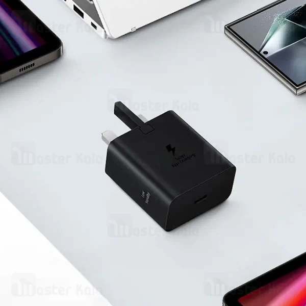 شارژر اصلی سوپر فست شارژ سامسونگ Samsung EP-T4511 Super Fast Charger 2.0 EU توان 45 وات با کابل