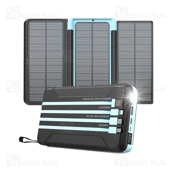 پاوربانک 16000 پاورولوژی Powerology Multi-Cable Power Bank PPBCHA70 توان 20 وات همراه با کابل متصل