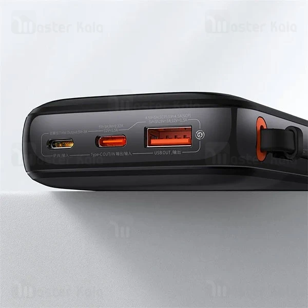 پاوربانک 20000 بیسوس Baseus PPQD040101 Qpow Pro توان 22.5 وات و کابل تایپ سی