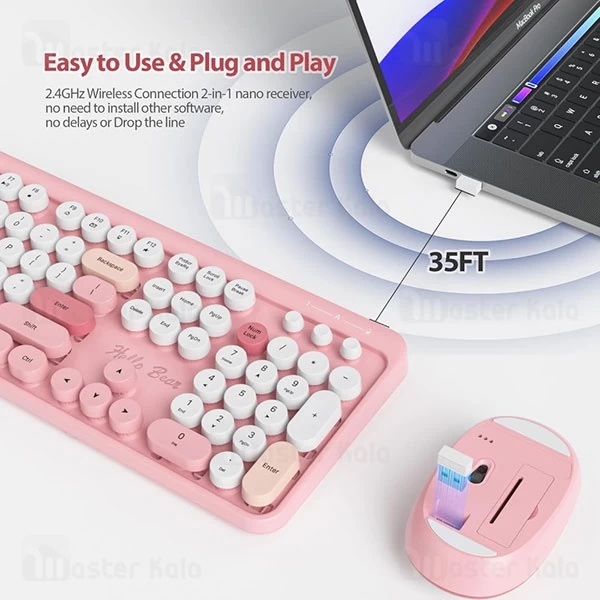 ست موس و کیبورد وایرلس کوتتسی Coteetci 84021