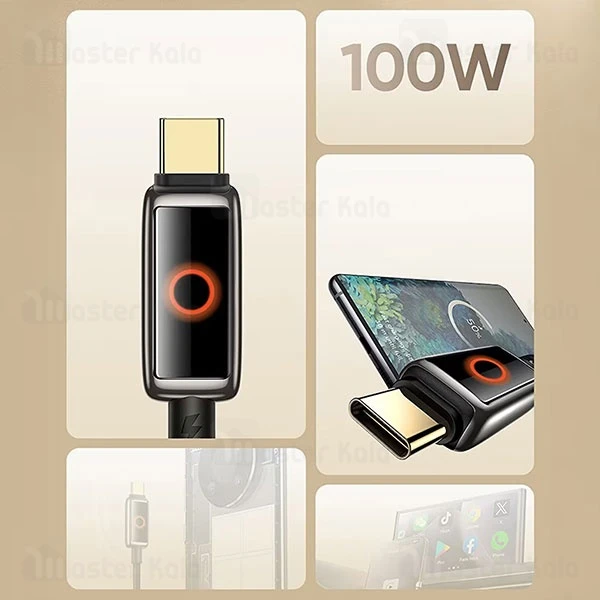 کابل Type-C مک دودو Mcdodo CA-6650 طول 1.2 متر توان 100 وات