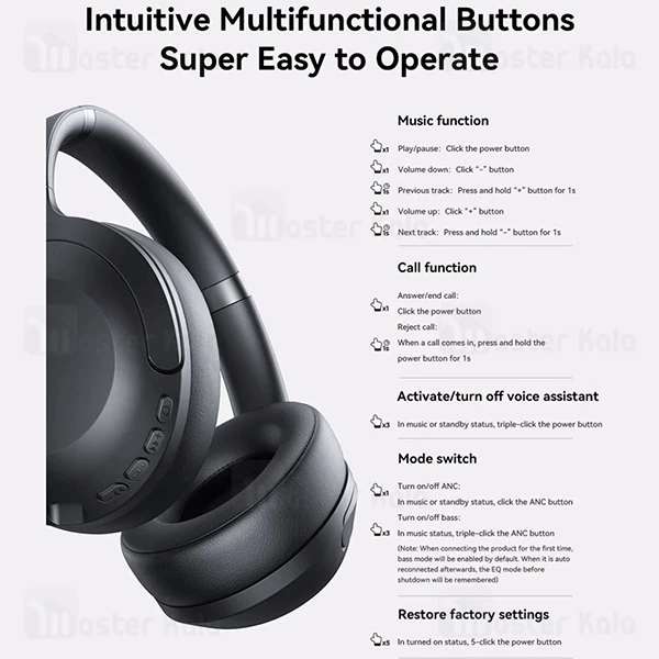 هدفون بلوتوث جویروم Joyroom JR-JH2 