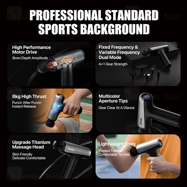 ماساژور تفنگی فیلیپس Philips Massage Gun PPM7325 / PPM3205G