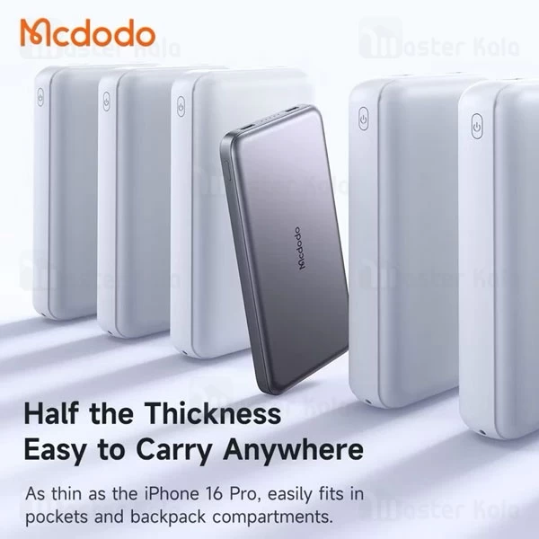 پاوربانک 10000 مک دودو Mcdodo MC-378 Metal Ultra Thin توان 20 وات