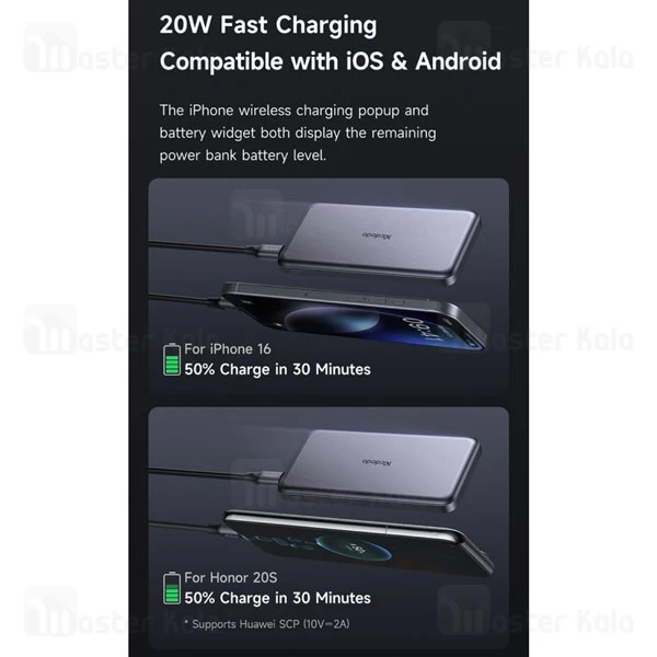 پاوربانک 10000 مک دودو Mcdodo MC-378 Metal Ultra Thin توان 20 وات