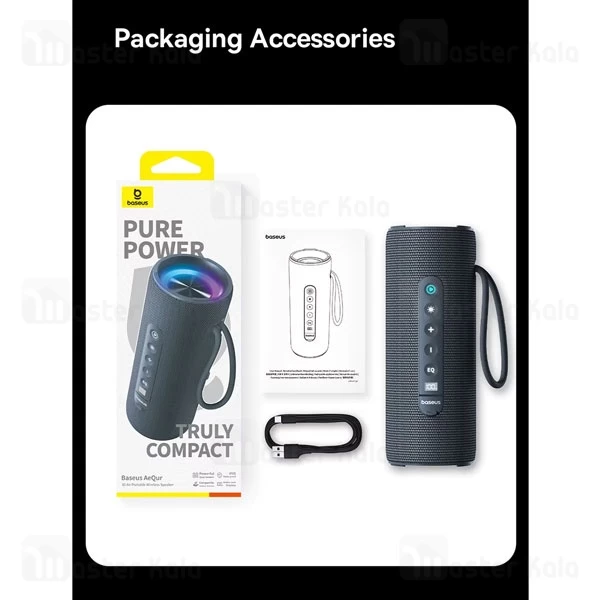 اسپیکر بلوتوث بیسوس Baseus AeQur 30 Air Portable A20072600826-00 توان 15 وات