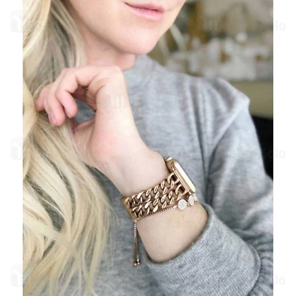 بند فلزی کارتیر اپل واچ 42 / 44 / 45 / 49 میلی متری Apple Watch Cartier Band