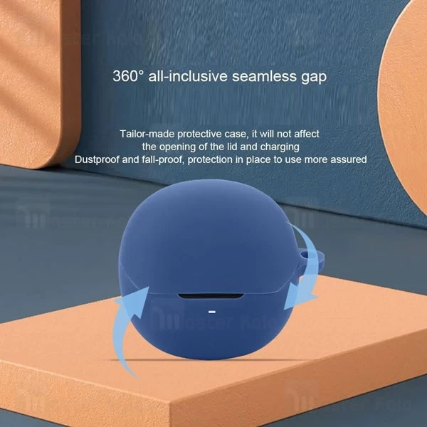 کاور محافظ سیلیکونی هندزفری کیو سی وای Xiaomi QCY Aily Buds Pro دارای قلاب آویز