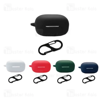 کاور محافظ سیلیکونی هندزفری کیو سی وای Xiaomi QCY Melobuds ANC HT05 دارای قلاب آویز