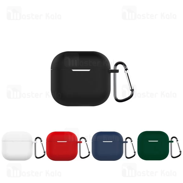 کاور محافظ سیلیکونی هندزفری اپل Apple Airpod 2 / 2 ANC دارای قلاب آویز