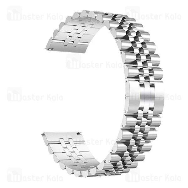 بند فلزی 5 بید ساعت‌های هوشمند 22 میلی متری Smart Watch 22mm 5 Beads Bracelet Strap