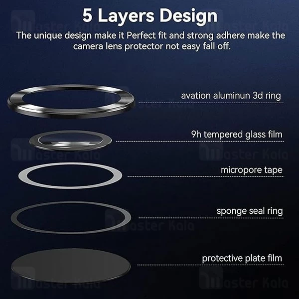 محافظ لنز فلزی دوربین موتورولا Motorola Edge 50 Pro Lens Shield