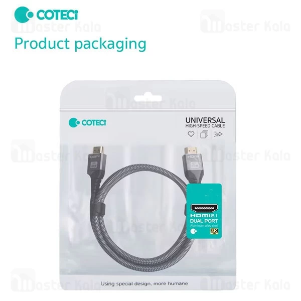 کابل HDMI کوتتسی Coteetci 8K HDMI 2.1 87106 طول 2 متر