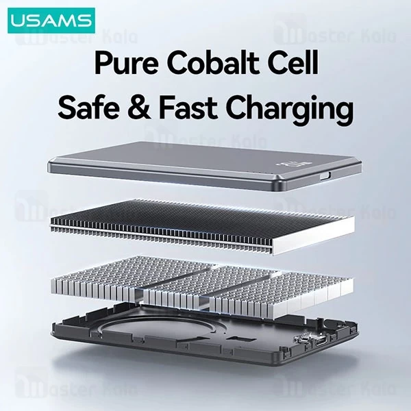 پاوربانک وایرلس 5000 مگنتی یوسمز USAMS CD220 توان 20 وات