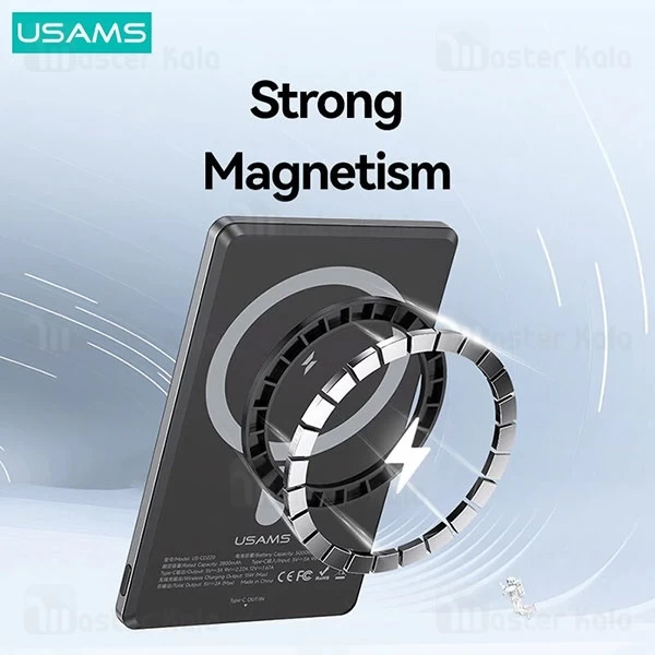 پاوربانک وایرلس 5000 مگنتی یوسمز USAMS CD220 توان 20 وات