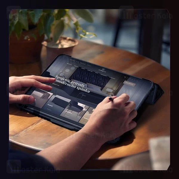 کاور چرمی هوشمند نیلکین آیپد Apple iPad Pro 13 2024 Nillkin Bumper Leather Case Pro