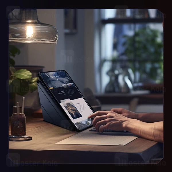 کاور چرمی هوشمند نیلکین آیپد Apple iPad Pro 13 2024 Nillkin Bumper Leather Case Pro