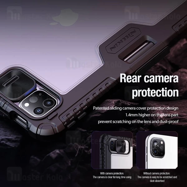 کاور چرمی هوشمند نیلکین آیپد Apple iPad Pro 13 2024 Nillkin Bumper Leather Case Pro