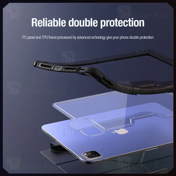 کاور چرمی هوشمند نیلکین آیپد Apple iPad Pro 13 2024 Nillkin Bumper Leather Case Pro