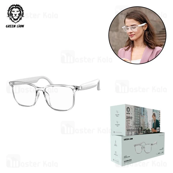 عینک محافظ چشم هوشمند گرین لاین Green Lion Hamburg Smart Glass GNHMBSMTGLSWH