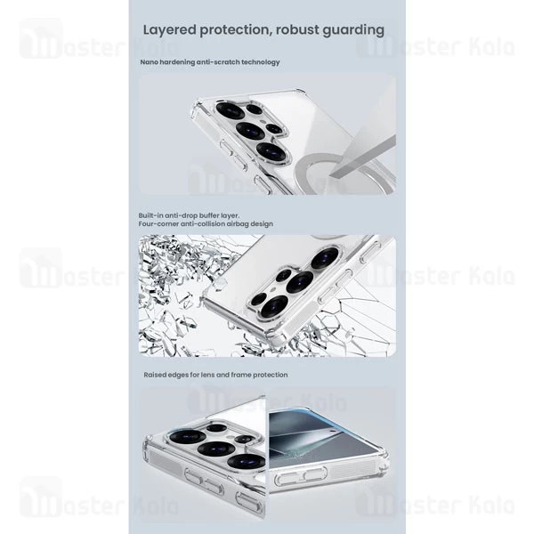 قاب محافظ مگنتی نیلکین سامسونگ Samsung Galaxy S25 Ultra Nillkin Nature TPU Pro Magnetic Case