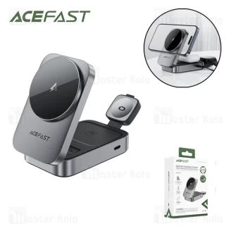 استند و شارژر وایرلس چند کاره مگ سیف ایس فست ACEFAST E22 با قابلیت شارژ اپل واچ