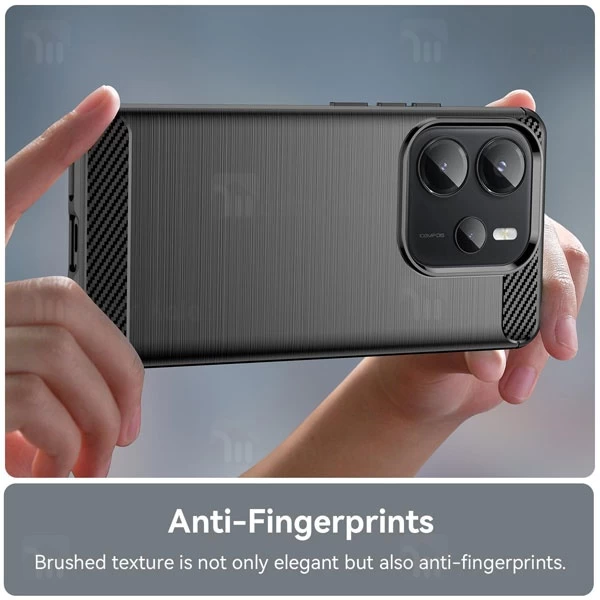 قاب فیبر کربنی شیائومی Xiaomi Redmi Note 14 4G Rugged Armor Fiber Carbon