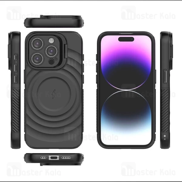 قاب سیلیکونی مگ سیف آیفون Apple iPhone 13 Pro Max Corrugated MagSafe