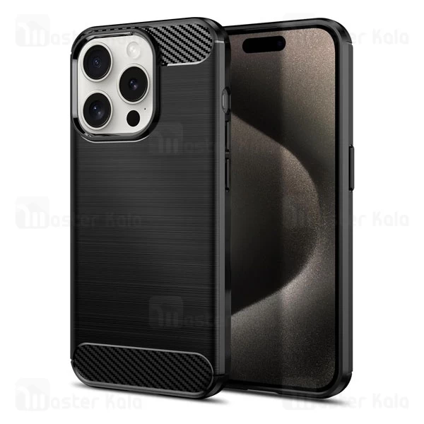 قاب فیبر کربنی آیفون Apple iPhone 16 Pro Rugged Armor Fiber Carbon