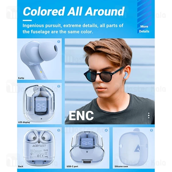 هندزفری بلوتوث ایس فست ACEFAST T6 ENC