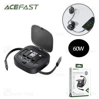 پک کابل چند منظوره ایس فست ACEFAST J3 Acewire Pro توان 60 وات همراه با کابل جمع‌شونده