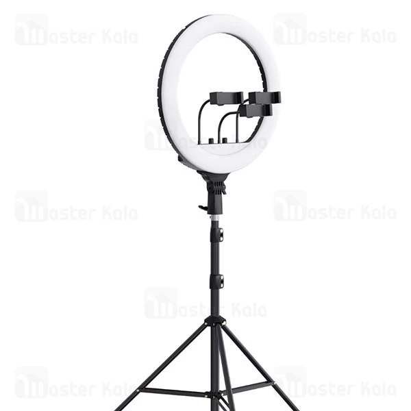 رینگ لایت بیوا Biva RL-01 36W LED Soft Ring Light سایز 14 اینچ با سه پایه و 3 هولدر