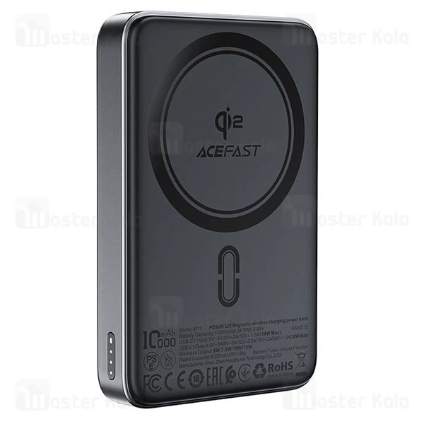 پاوربانک وایرلس 10000 مگ سیف ایس فست ACEFAST M11 