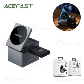 استند و شارژر وایرلس چند کاره مگ سیف ایس فست ACEFAST E18 با قابلیت شارژ اپل واچ
