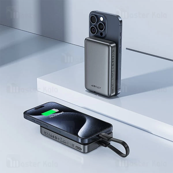 پاوربانک وایرلس 10000 مگ سیف ایس فست ACEFAST M10