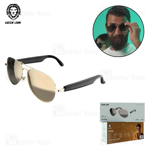 عینک آفتابی هوشمند گرین لاین Green Lion Helsinki Smart Glass GNHELSMTGLSBK