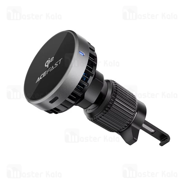 هولدر و شارژر وایرلس دریچه کولری مگ سیف ایس فست ACEFAST D40 Qi2 توان 15 وات