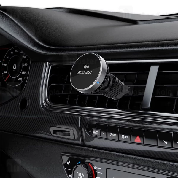 هولدر و شارژر وایرلس دریچه کولری مگ سیف ایس فست ACEFAST D40 Qi2 توان 15 وات