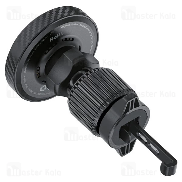 هولدر و شارژر وایرلس دریچه کولری مگ سیف ایس فست ACEFAST D33 Qi2 توان 15 وات