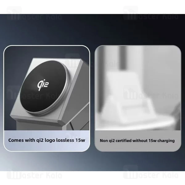 استند و شارژر وایرلس مگنتی بیوا Biva WLC-16 3in1 Magnetic wireless Charger با امکان شارژ اپل واچ